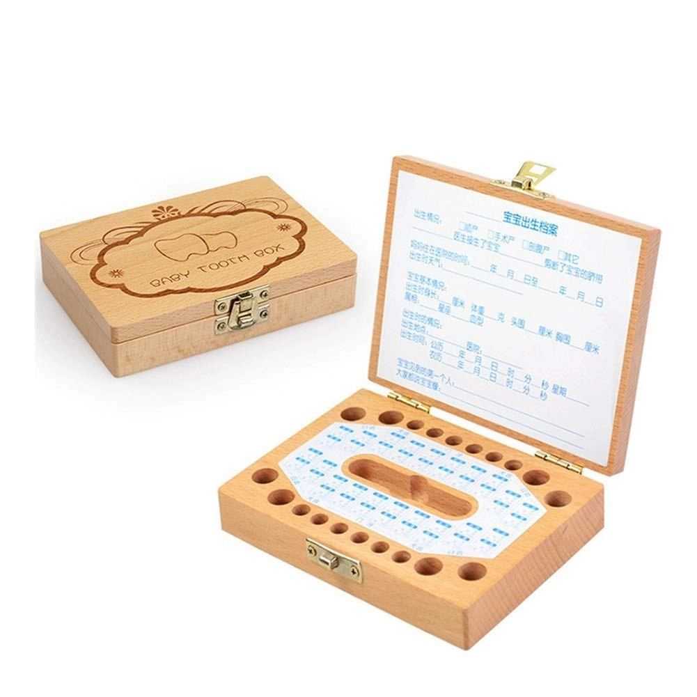 GEEYU-huiyu Deciduous Tooth Box - wooden
