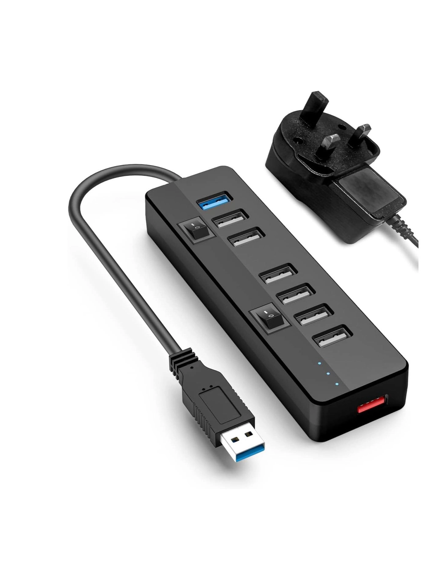 USB 3.0 Hub - 6-Port 5Gbps 3.3ft Cable