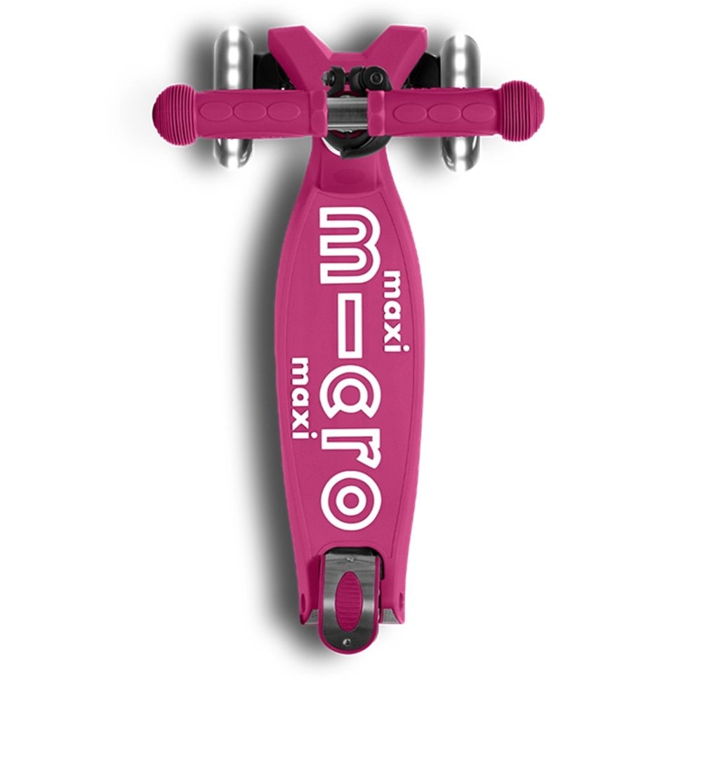 Maxi Deluxe 3-Wheel Kick Scooter – 120/80 mm LED Foldable