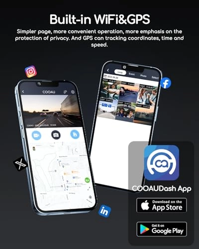 COOAU - Dual Dash Cam