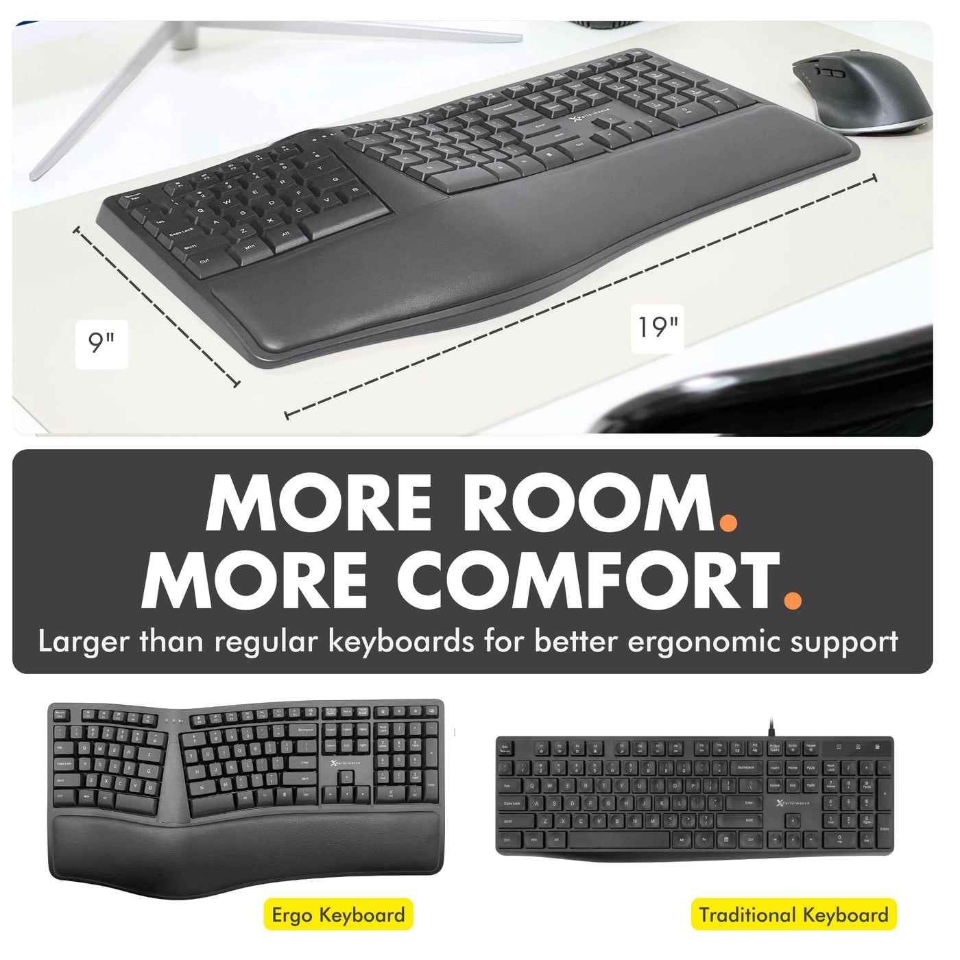 Ergonomic Keyboard - Wireless