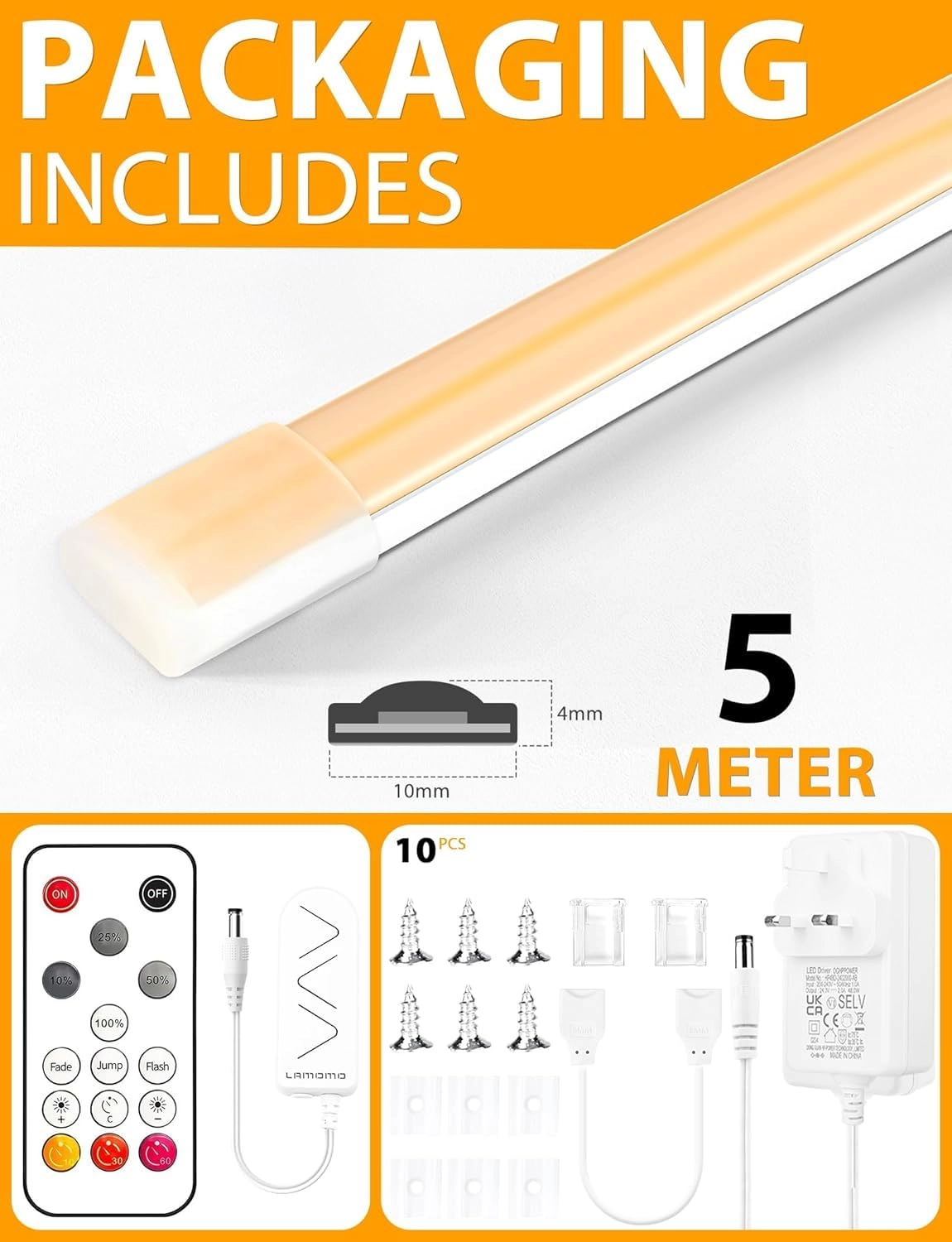 COB LED Strip Light - 5M
