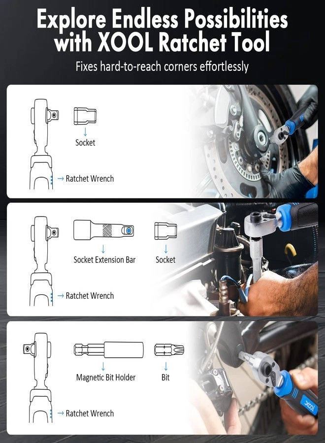 Ratchet Screwdriver Multi-Bit Screwdriver Set (78 Pcs)