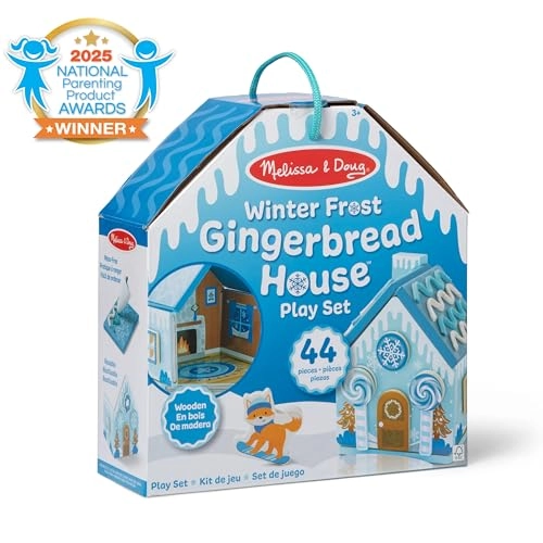 Winter Frost Wooden Gingerbread House Play Set - 44 pcs (50565)