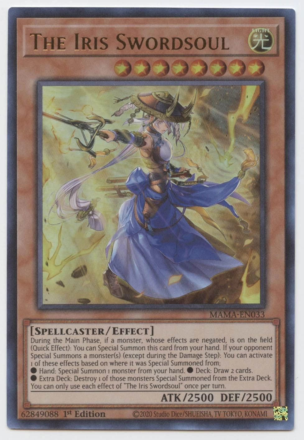 Yu-Gi-Oh! Anime The Iris Swordsoul MAMA-EN033 - 1st Edition