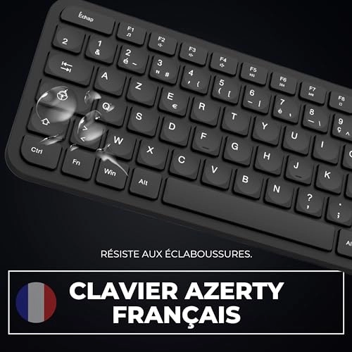 Slim Wireless Keyboard - FR Wired/Wireless