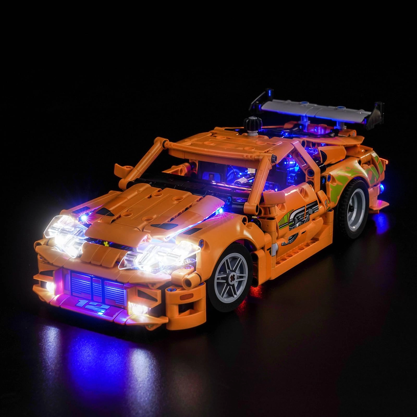 BrickBling LED Light Set Compatible with LEGO 42204 Fast and Furious Toyota Supra MK4 - Copper Line