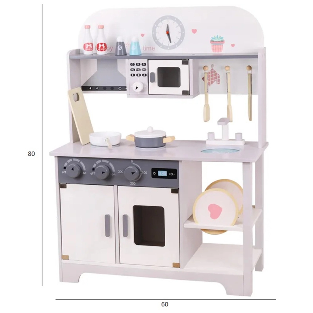 Wooden Kitchen Kids Toy Set - 60 x 70 x 26 cm (GF-MSN21008)