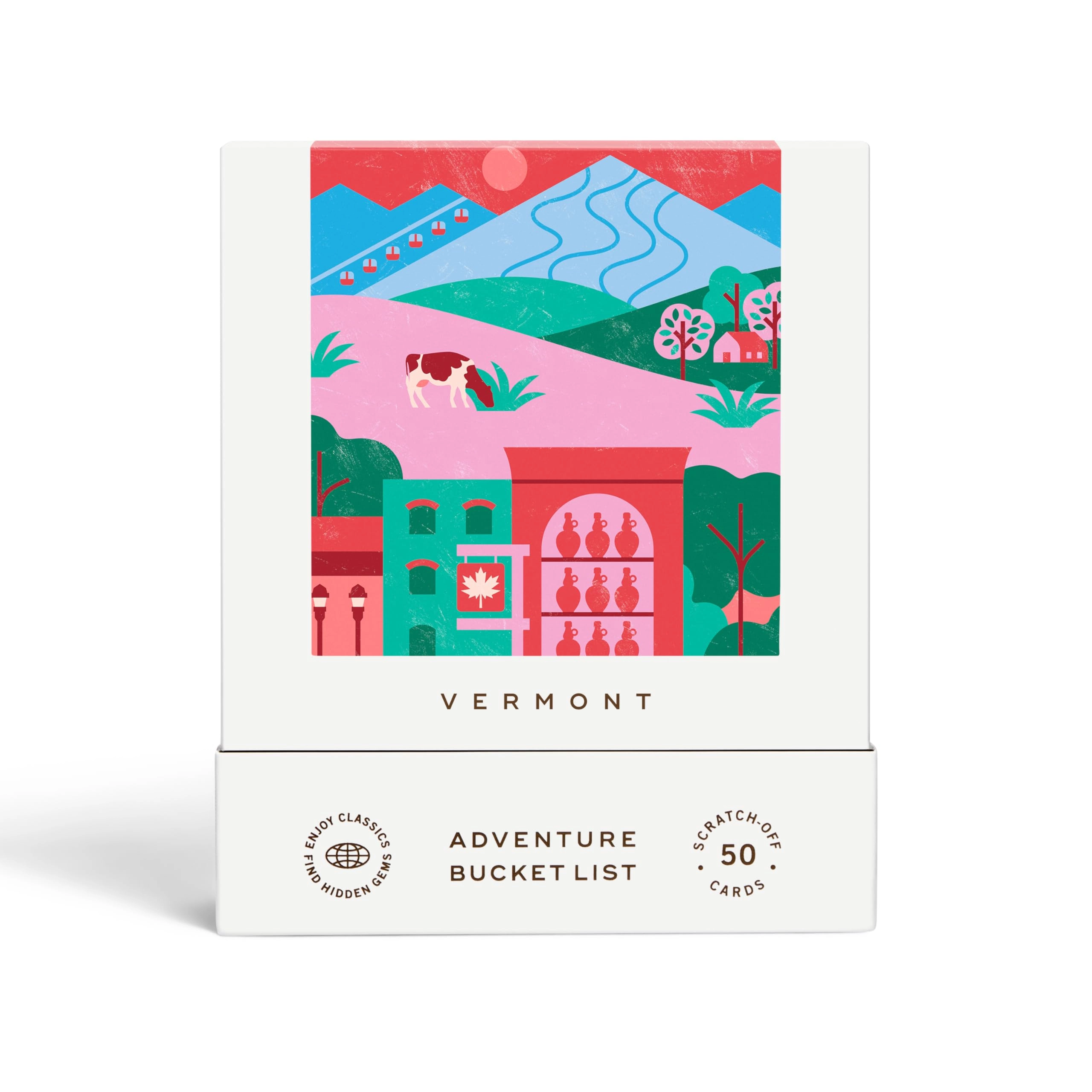 Reach International Outfitters Vermont Adventure Bucket List - 50 Scratch-Off Cards
