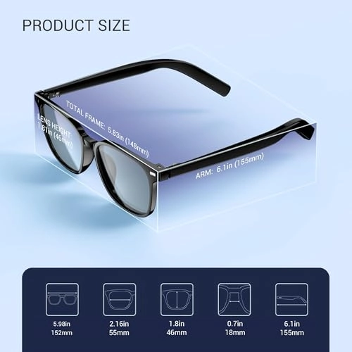 EK9353 - AI Bluetooth 5.4 Anti-Blue Lens