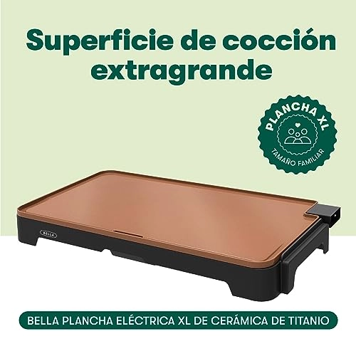 XL Electric Ceramic Titanium Griddle - 1500W 56 cm