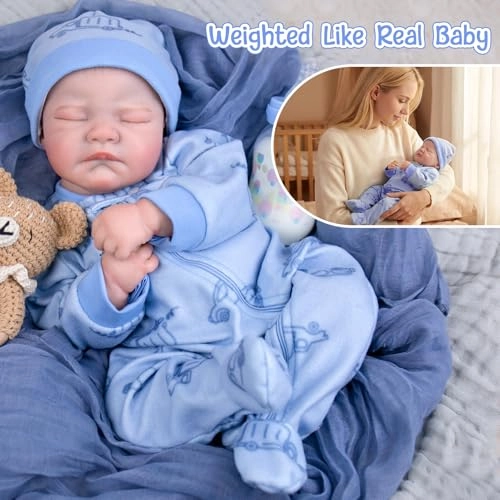 Reborn Baby Doll - 20-Inch Baby Girl Poseable Limbs Kit Ages 3+