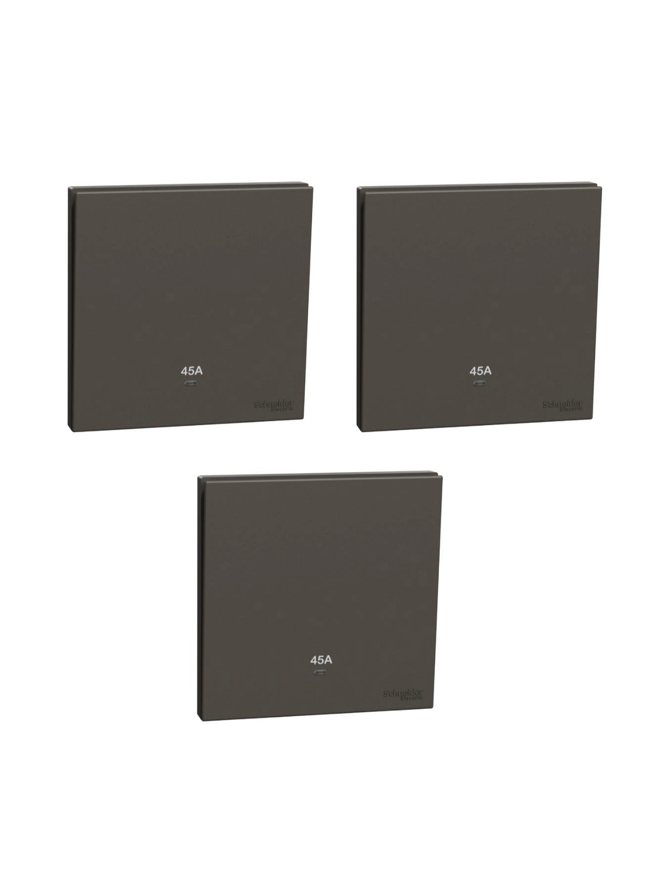 Schneider Electric AvatarOn 45A 1-Gang Double Pole Switch - 3 pcs