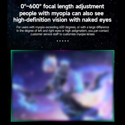 Smart Glasses - 400 Inch 1080p 0 to 600° Myopia