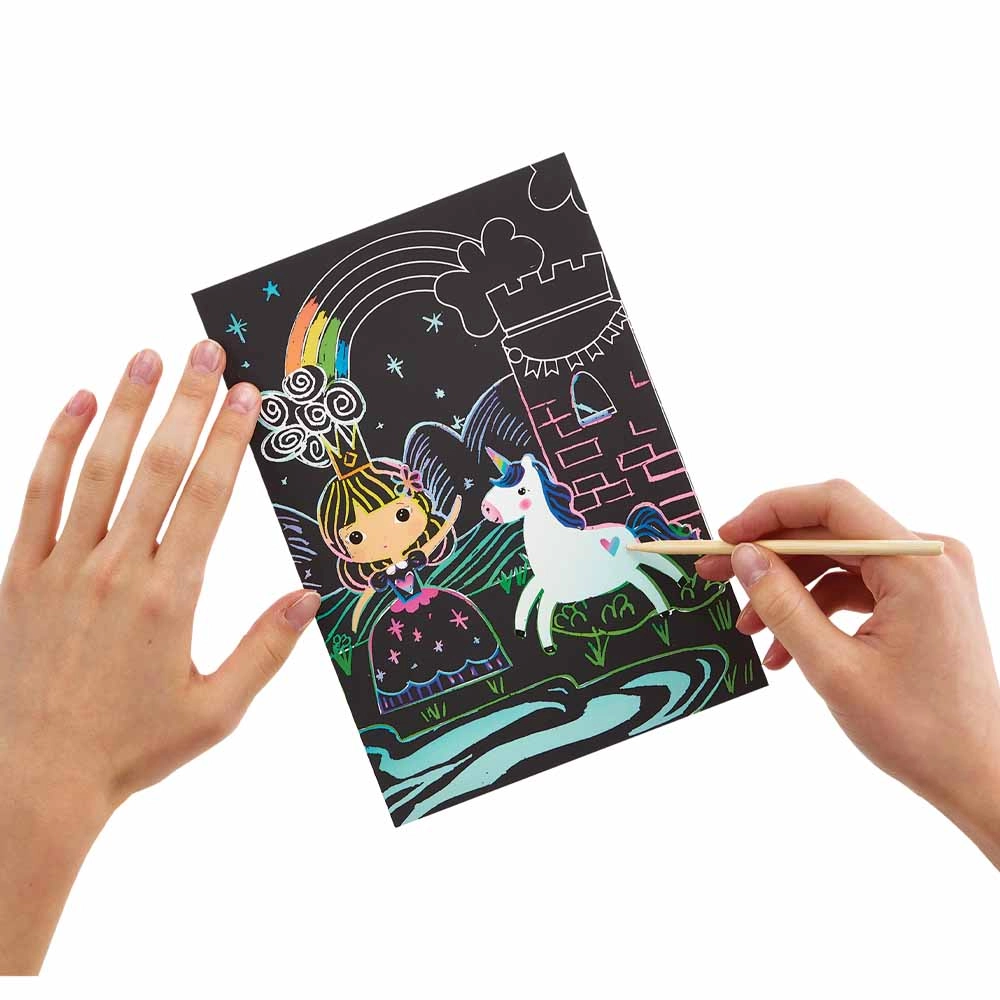 Scratch & Scribble Art Kit Princess Garden- 6+ years