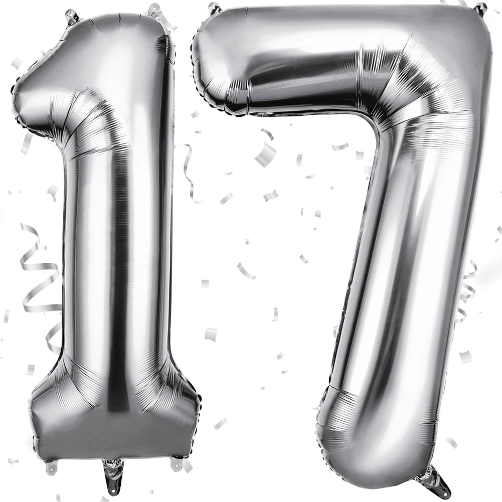 Number 17 Balloon - 2 piece(s) Birthday