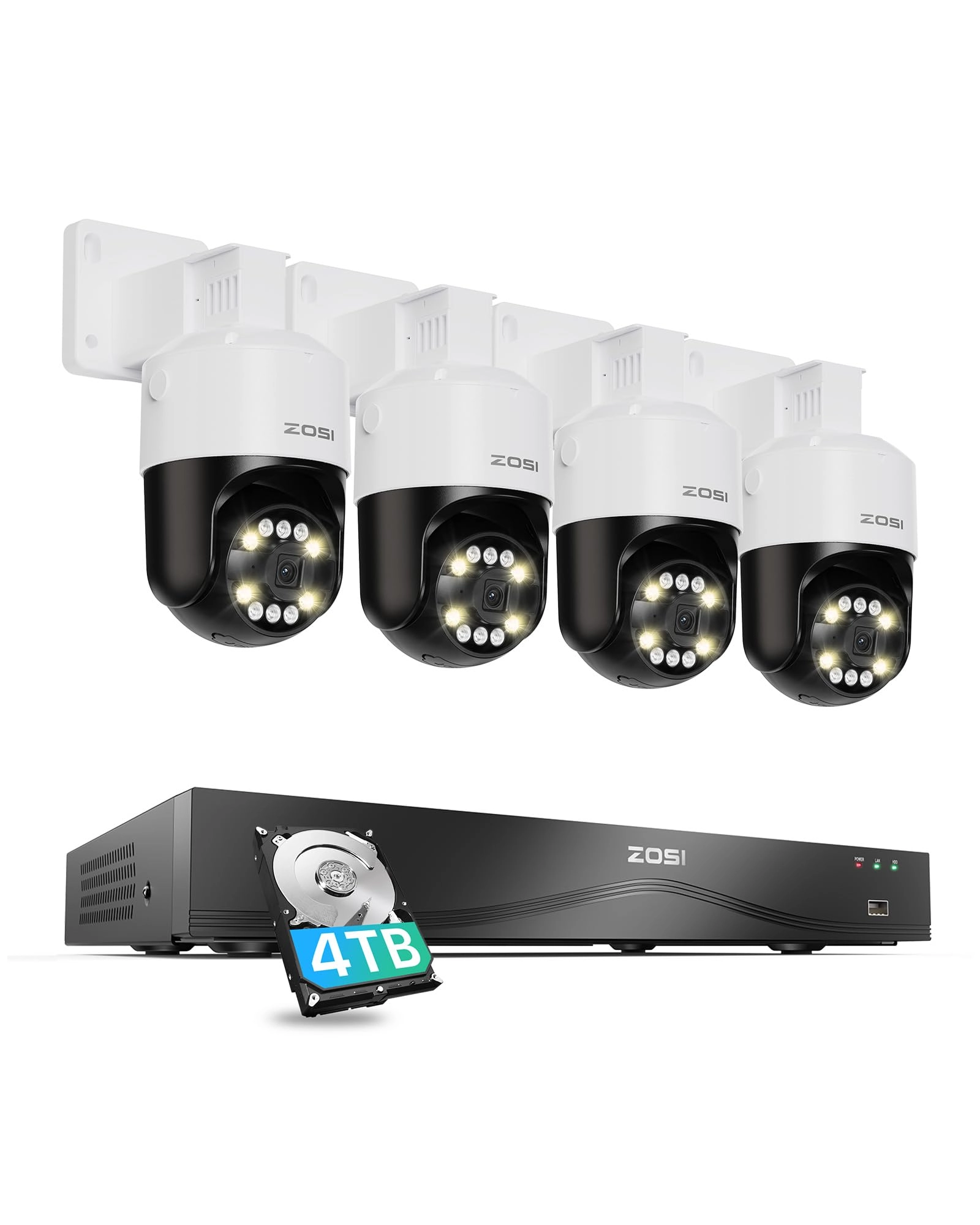 Ansjer Electronics Co., Ltd. 16CH Security Camera System - 4 4K