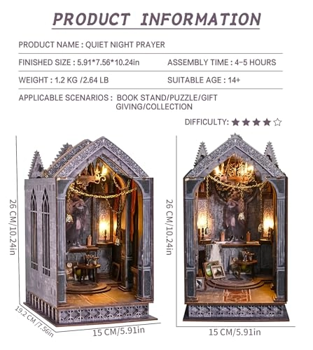 DIY Book Nook Kit - FLOWER HOUSE BOOKNOOK 1/32