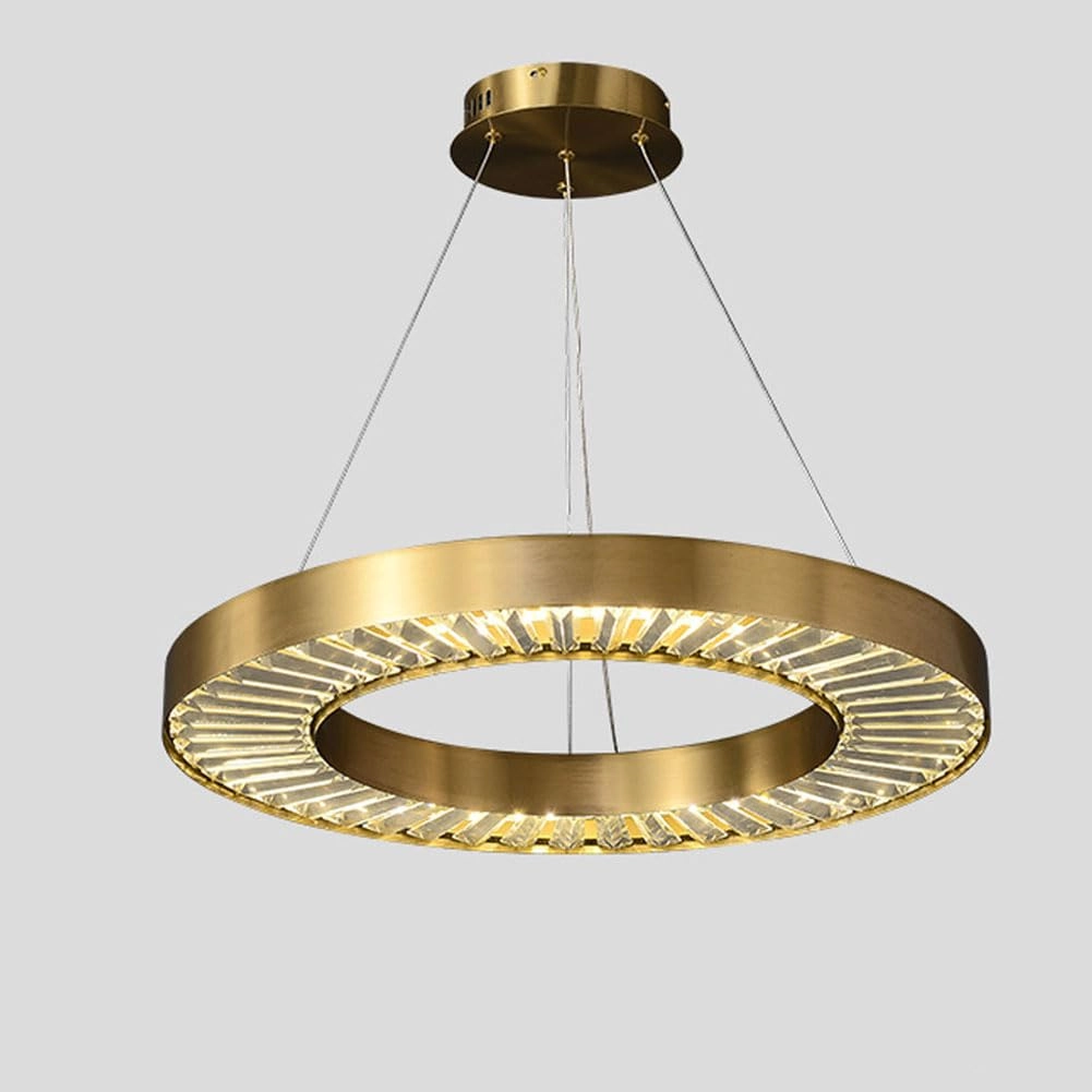 Crystal Chandelier - Golden tricolor light 100*38*30cm