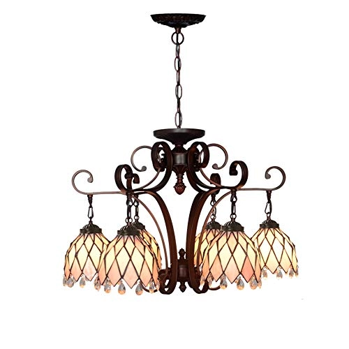 Tivani Chandelier - Blue tiffany 3 heads