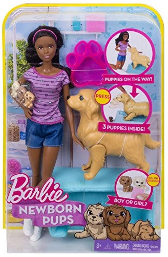 Barbie Newborn Pups - Playset Ages 3+