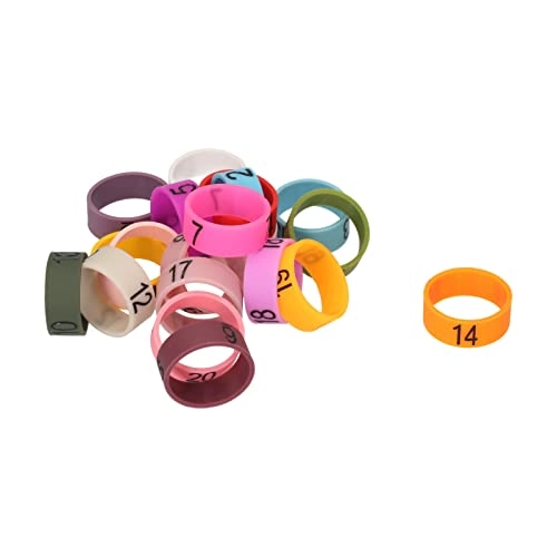 Microphone ID Rings Wired Microphone 20 PCS Multicolor Soft Silicone