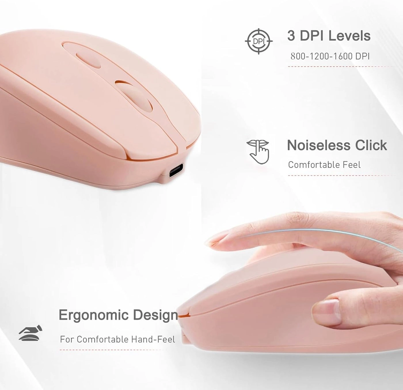 Type-C Rechargeable Mouse - Bluetooth