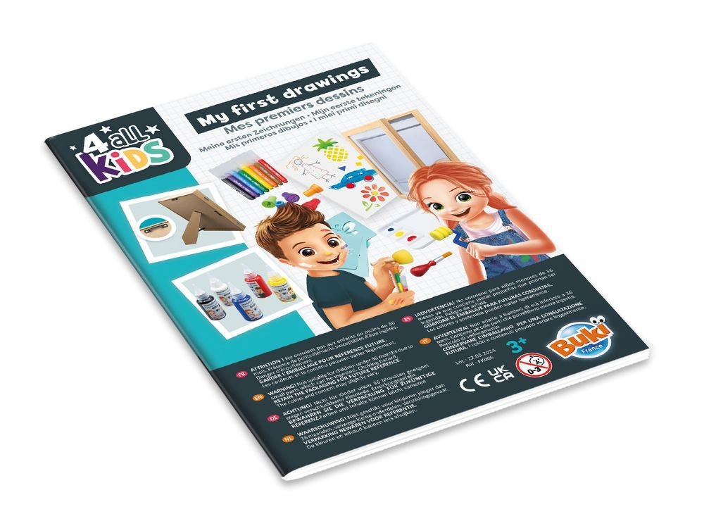 My First Drawings - 8 round-tip markers 2 brushes