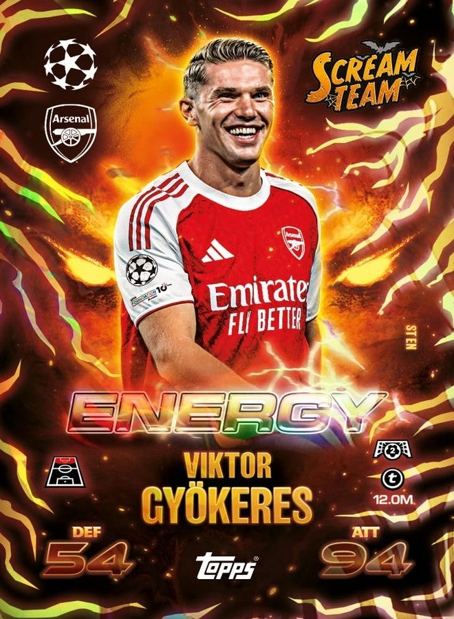 UEFA Champions League Match Attax Update Collection 2025 - Scream Team Pack #1 63pcs