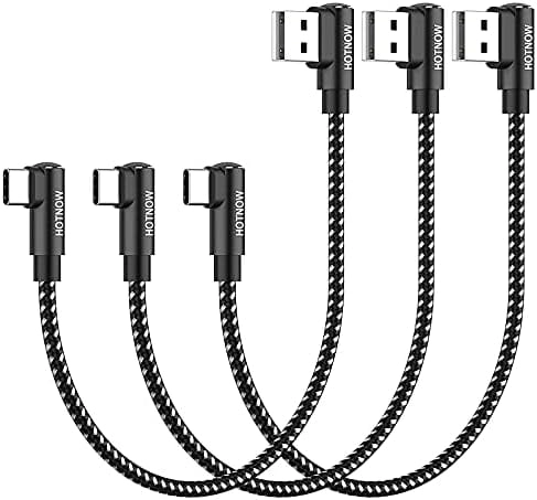 HOTNOW Fast Charge Cable 60W USB-A to USB-C 0.3m Braided (3-Pack)