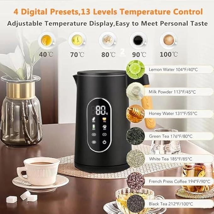 2200W Temperature Control Electric Kettle