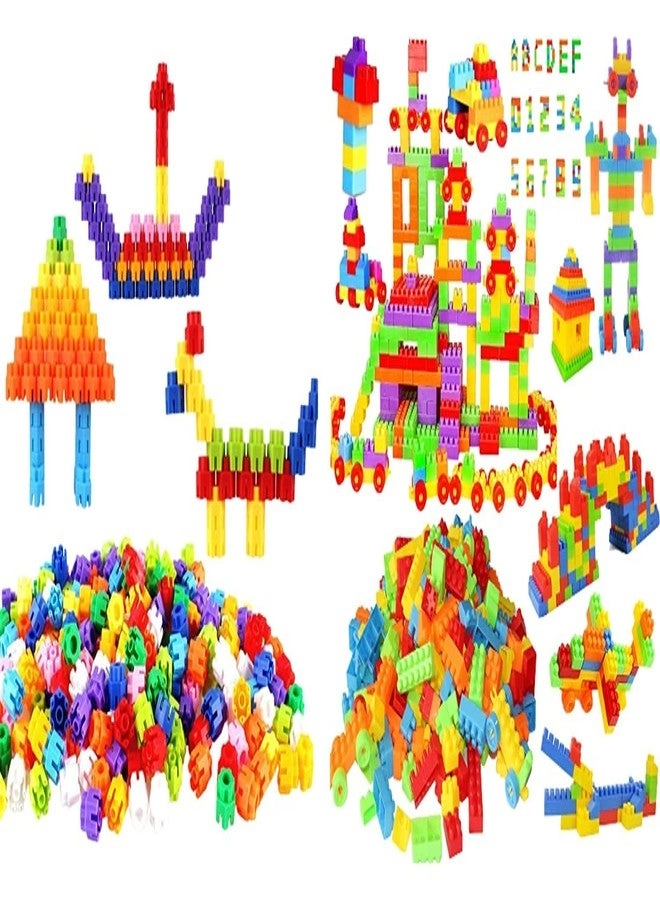 PULSBERY Hexagon Block - 100 pcs + Block Toy - 200 pcs