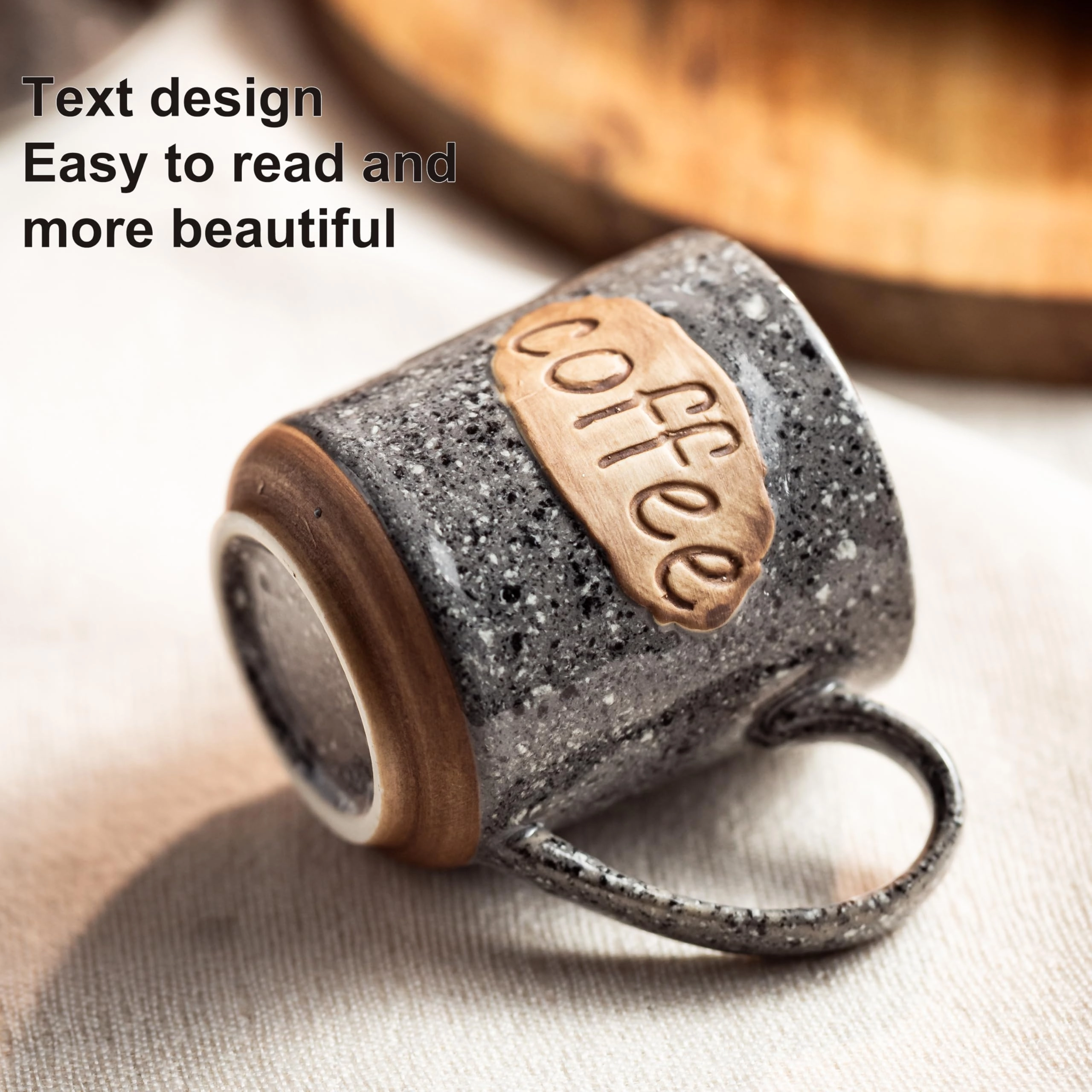 Mini Demitasse Cup - 6 pcs - coffee design