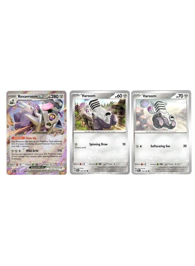 Pokémon Revavroom ex 156/197 - 3pcs