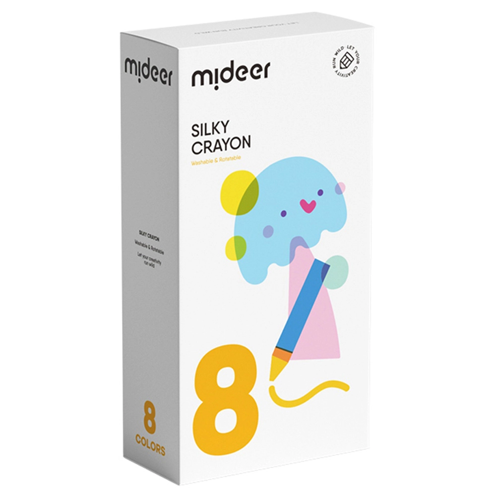 MIDEER Rotary Washable Crayons - 8 Colors