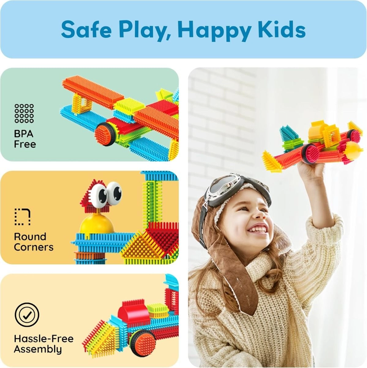 Magnetic Blocks Hedghog - 240 pcs