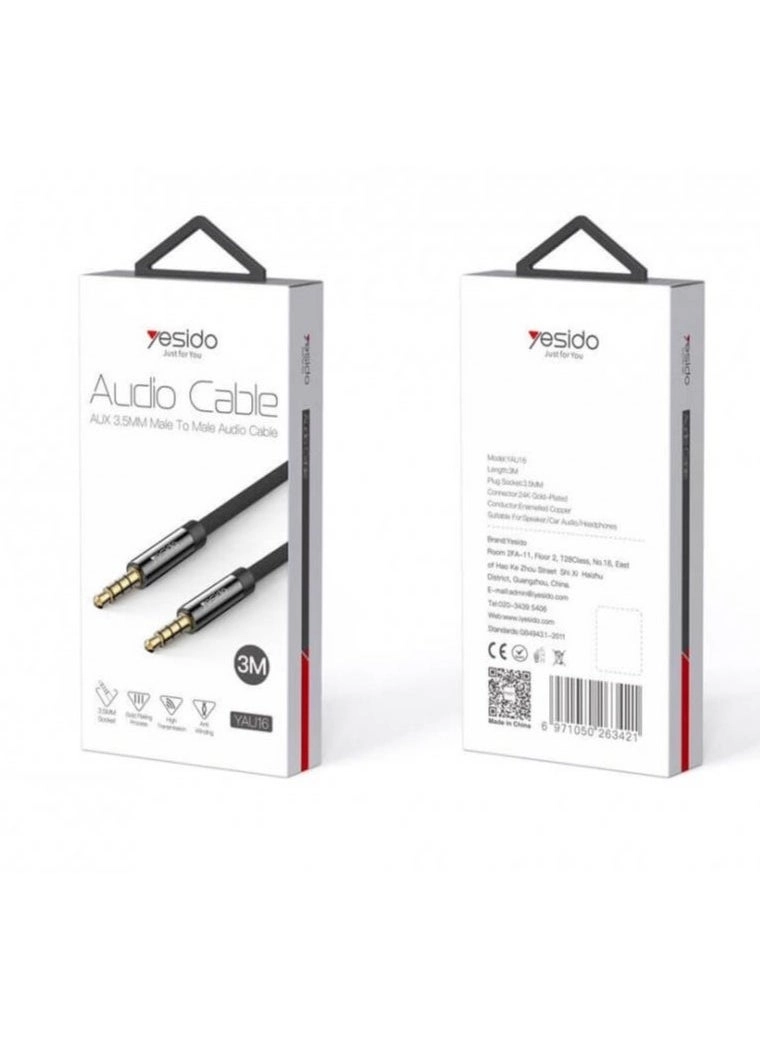 Cable Yesido AUX 3m