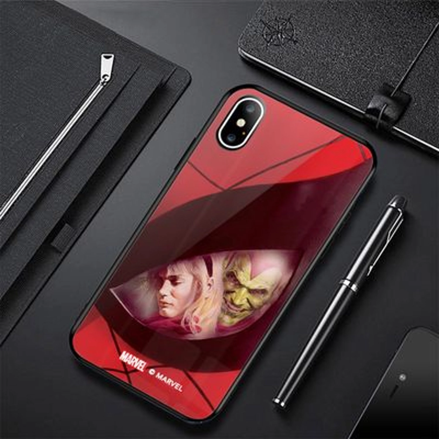 Wackylicious iPhone Xs Max Cover - TPU Bumper Case + Tempered Glass Back for iPhone Xs Max