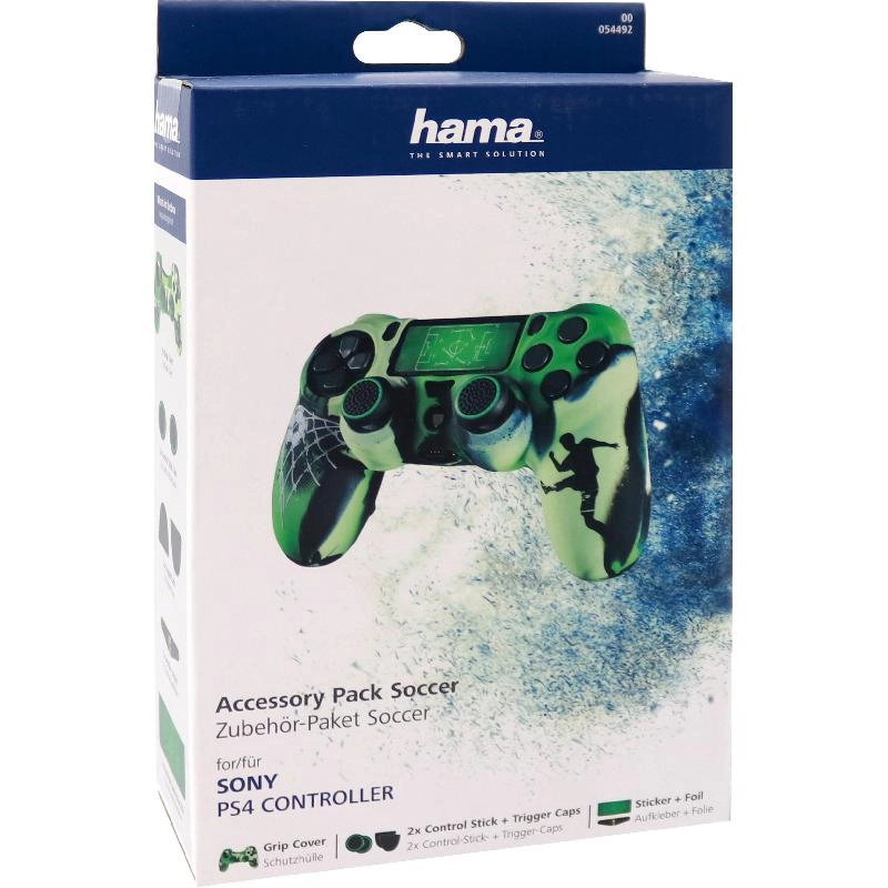 7-in-1 Soccer Grip Cover + Analogue Stick Attachement + Trigger Attachment + Sticker for Light Bar