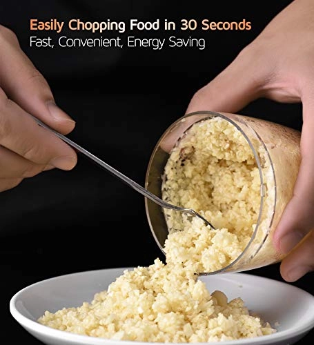 Mini Manual Food Chopper - 200ml 30 watts