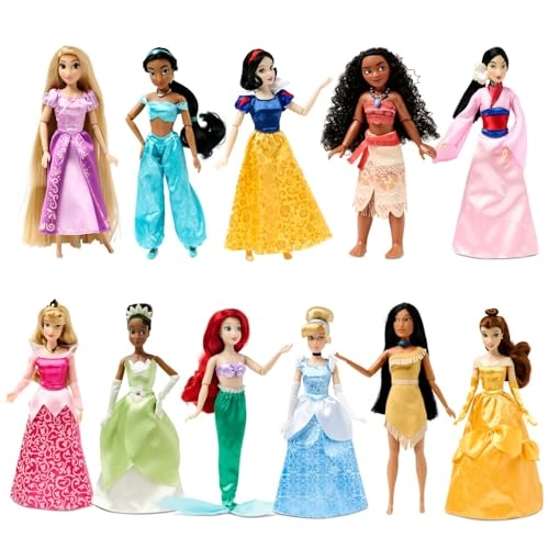 Princess Classic Doll Collection - 11 Pieces 11 Inches Gift Set
