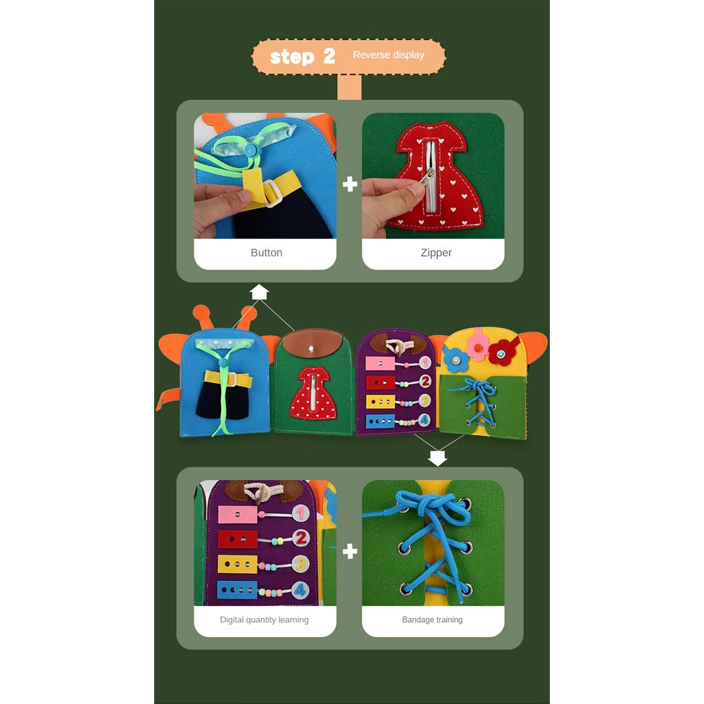 Kids Montessori Activity Busy Book - Playful Wanderers - 3 years & above