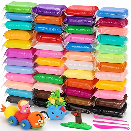 Air Dry Clay - Clay Polymer Clay 380g 48 pcs.