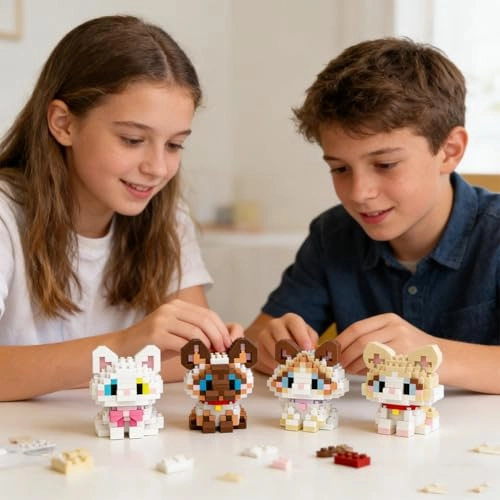 Cat Building Blocks - 4 pcs