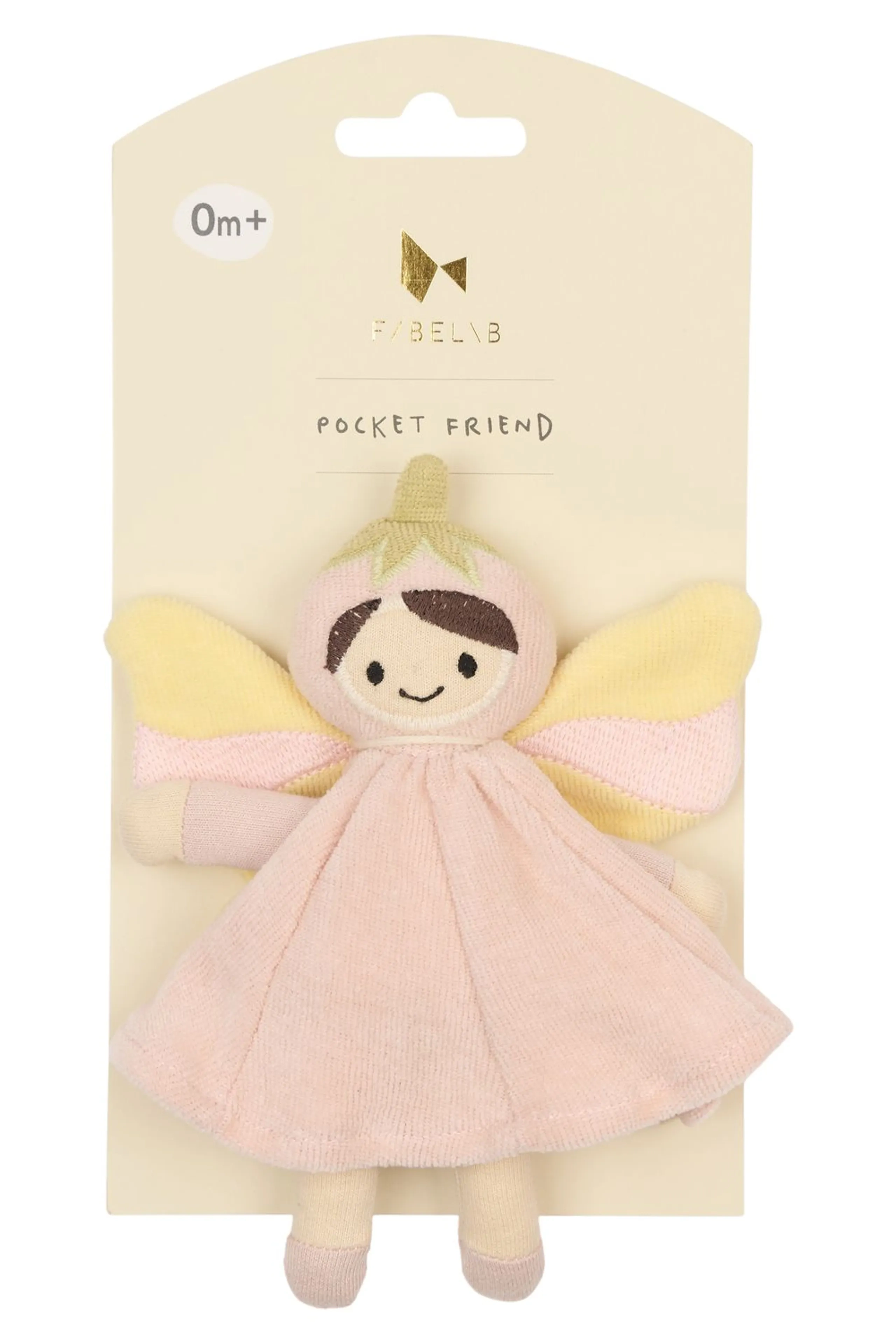 Fairy Plush Toy - 15 cm Organic Cotton Peach Whip
