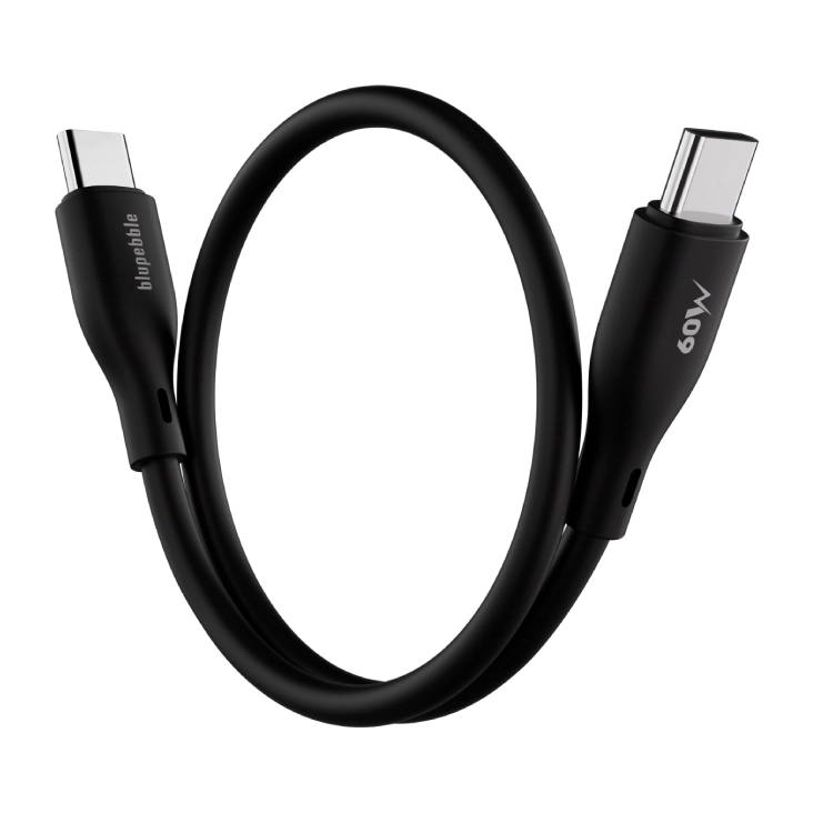 blupebble PowerFlow PD 60W Cable USB-C to USB-C 0.2m