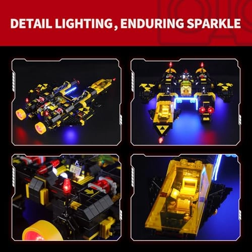 Light Kit for Lego Blacktron Renegade - 2.0 LED Lighting Compatible with Lego Icons 10355