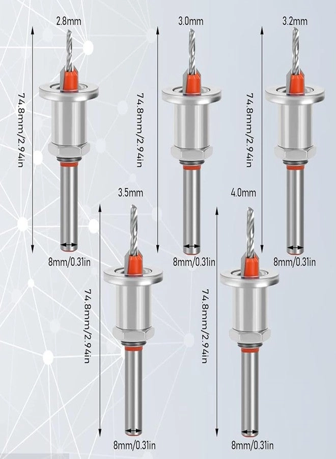 Countersink - Carbide Tipped 5Pcs
