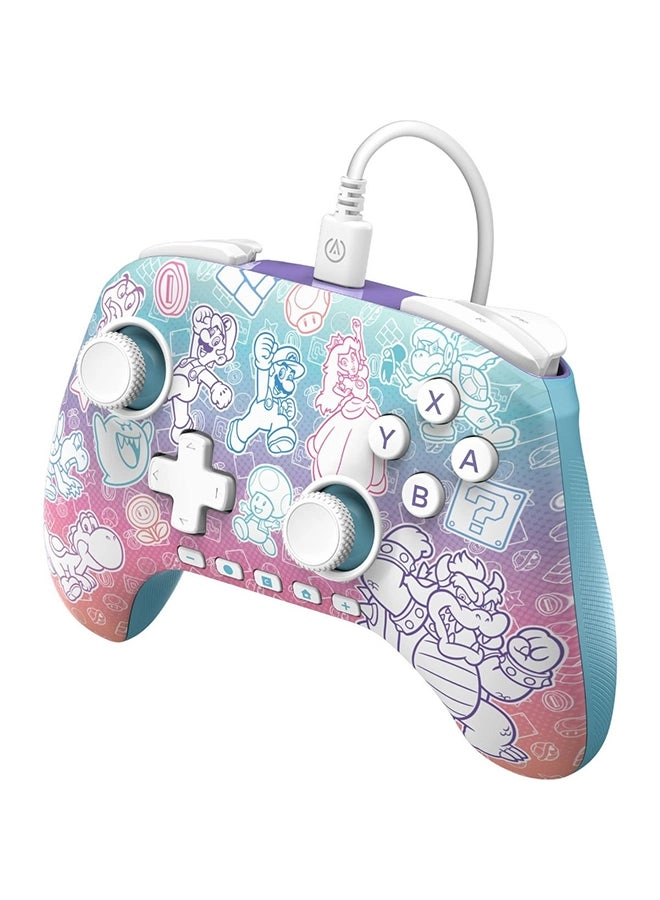 Switch 2 Advantage Wired Controller Mushroom Kingdom