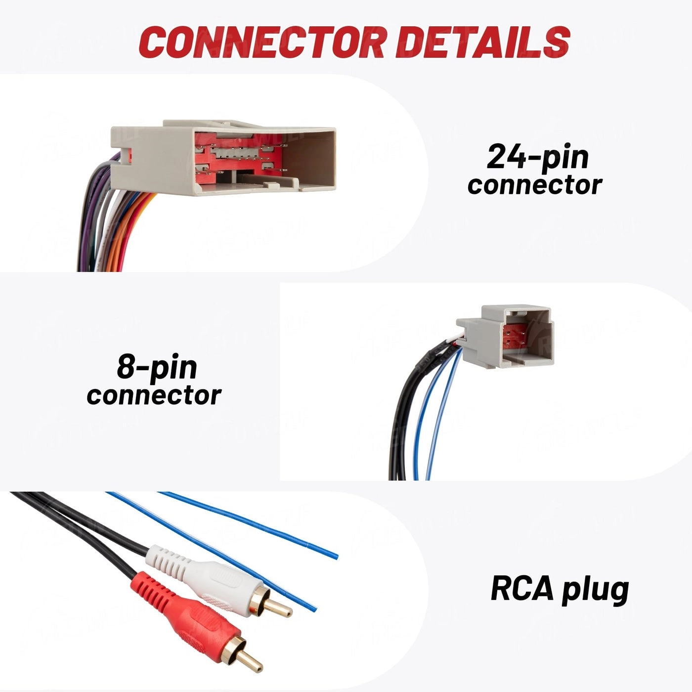 Car Radio Wiring Harness - Ford Mustang 2004-2009 Hyundai Sonata 2006-2008 Mercury Mariner 2008-2011